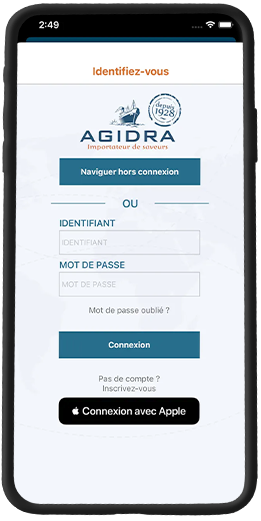 Développement de l'appli mobile du grossiste alimentaire Agidra - Qsmart