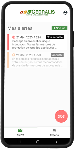 Développement d'une application d'alerte et de gestion de crise pour Cedralis - Qsmart