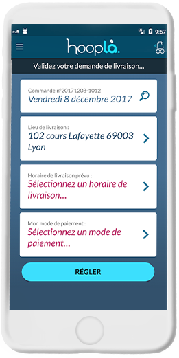 Développement de l'application de livraison de courses à domicile Hooplà - Qsmart