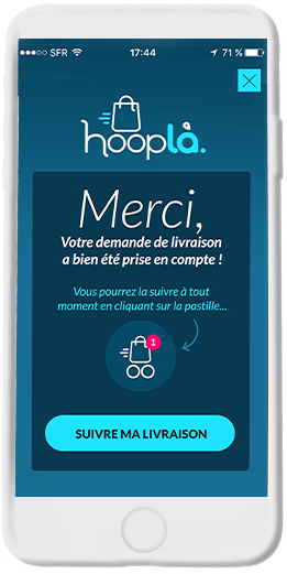 Développement de l'application de livraison de courses à domicile Hooplà - Qsmart