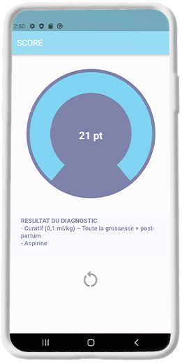 Développement d'une application de calcul du risque thromboembolique au cours de la grossesse pour le CHU Saint Etienne