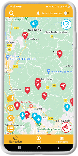 Développement d'une application mobile d'outdoor sécurisé WaffApp